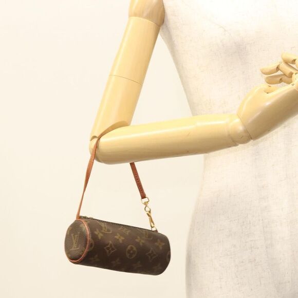 Louis Vuitton Mini Baby Papillon Brown Canvas Clutch Bag (Pre-Owned) - Picture 13 of 16